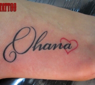 Escrito “Chana” + Coração